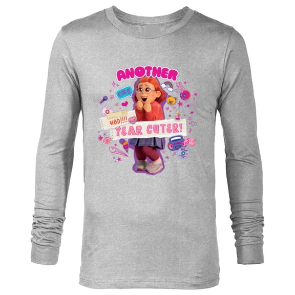 Disney and Pixar’s Turning Red Birthday Another Year Cuter - Long Sleeve T-Shirt for Men - Customized-Athletic Heather
