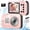 Pink, variant on SEREE Waterproof Camera 4K UHD 64MP 16X Digital Zoom Compact Digital Underwater Camera with 16GB Card