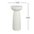 thumbnail image 3 of Christopher Knight Home Minimalist 28” MGO Plant Stand, Indoor/Outdoor, White, 3 of 8