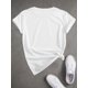 thumbnail image 2 of Women's Casual T-Shirt with Cute Bird & Heart Design - Soft, Stretchy, Machine Washable - Perfect for Spring/Summer Tee For adult, Men, Women, Teen, Teenager, adolescent, Youth, 2 of 6
