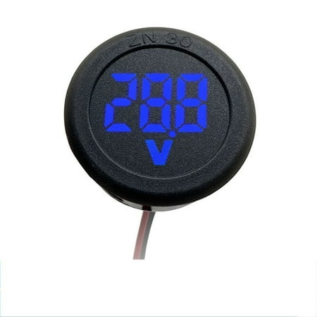 

DC5-100V Digital Voltmeter LED Digital Display Round Car Voltmeter