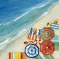 thumbnail image 2 of Swatland, Sally 26x26 Black Ornate Wood Framed with Double Matting Museum Art Print Titled - Beach Fun III, 2 of 4