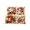 F, variant on Christmas Indoor Decorations 2026 4 Pack Christmas Decorative Throw Pillow Covers Stereo Embossed Holiday Cushion Slipcovers Pillow Cases With Hidden Zipper For Sofa Couch