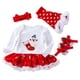 thumbnail image 1 of Odeerbi 0-2 Años Niñas Trajes de Navidad Canastilla Conjunto de Algodón Tul Tutu Vestido de Manga Larga Con Calcetines Largos Cinta Para La Cabeza Zapatos Cuatro Piezas, 1 of 3
