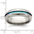 thumbnail image 3 of Titanium Edward Mirell Multi-Colored Anodized Center 7mm Band (Size 11) Made In United States emr320-11, 3 of 5