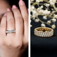 thumbnail image 3 of Rosec Jewels Certified Lab Diamond Full Eternity Wedding Band - EF-VS Quality, 18K Yellow Gold, US 6.00, 3 of 8