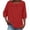 Red, variant on Vekome 3/4 Sleeve Tops for Women Plus Size Shirts Collared Casual Tee Shirts Solid Color Summer Pullover Tops Pink XL