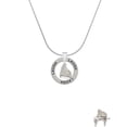 thumbnail image 2 of Delight Jewelry Silvertone 3-D Grand Piano Laugh Ring Charm Necklace, 18", 2 of 4