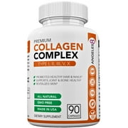All-Natural Hydrolyzed Collagen Peptides for Skin, Joints, and Muscles (Types I, II, III, V, x)
