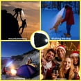 thumbnail image 5 of Knitted Beanie Hat With 4 LED Flashlight Winter Hat Headlamp Cap for Hunting Camping Unisex (Black), 5 of 8
