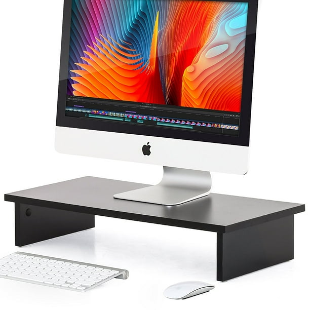 Fitueyes Computer Monitor Stand with keybroad storage space 4.7'' High