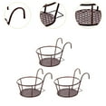 thumbnail image 6 of koolsoo 3x Hanging Planter Basket Above The Rail Flower Pot Holder Around Hanging Railing Planters for Window Courtyard Outdoors in The Interior Outdoors Bronze, 6 of 8