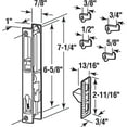 thumbnail image 2 of Diecast Non-Keyed  Patio Sliding Door Handle Set for 1 in. to 1-1/8 in. Thick Sliding Glass Doors, Chrome (Single Pack), 2 of 3