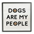 thumbnail image 2 of Stupell Industries Dogs Are My People Animal Lover Grain Pattern Graphic Art White Framed Art Print Wall Art, Design by Daphne Polselli, 2 of 5