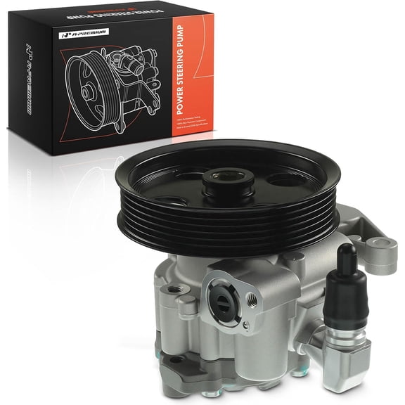 A-Premium Power Steering Pump with Pulley Compatible with Mercedes-Benz W204 C207 C300 C350 E350 E550 2010-2011 V6 3.0L 3.5L 5.5L