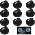 thumbnail image 1 of 10 Pack Universal Plastic Rotary Oven Control Knobs Adjuster Switch 8mm Hole Kitchen Gas Stove Knobs Pans Control Knobs, 1 of 5