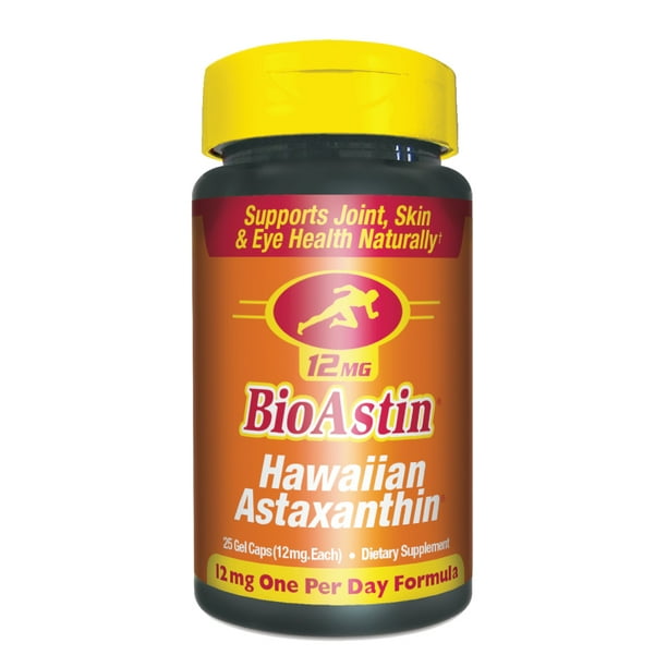 Bioastin Hawaiian Astaxanthin Softgels 12 Mg 25 Ct 