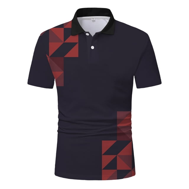 Gibobby Playera Tipo Polo Hombre Polo de piqué de Manga Corta Camisa de Polo para Hombre(Negro,M)