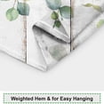 thumbnail image 4 of Eucalyptus Leaves Shower Curtain for Bathroom Tropical Green Leaf Botanical on Rustic Wood Farmhouse Minimalist Fabric Waterproof Shower Curtain with 12 Hooks, 72x72 Inch, 4 of 6