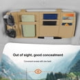 thumbnail image 4 of Isvgxsz Clearance Car Sun Visor CD Storage Bag, Multi-pocket Leather Layered Organizer, Multi-functional Storage Folder for CDs Sunglasses Cards Pens, Universal Interior Accessories for Cars, 4 of 6