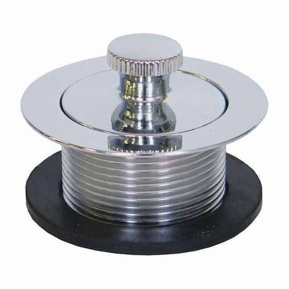 Kissler 1-7/8 Dia, Brass, Chrome, Lift and Spin, Drain Plug 58-7162