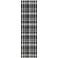 thumbnail image 2 of Addison Rugs Chantille Indoor/Outdoor Transitional Plaid Black Washable Runner Rug, 2'3" x 7'6", 2 of 6