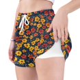 thumbnail image 4 of FORMRS Womens Swim Shorts Mesh Liner Quick Dry Casual Beach Board Bottom with Pockets, Sizes S-2XL, Yellow Floral, 4 of 9