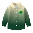 thumbnail image 3 of talentlend St. Patrick's Day Shirts for Boys Button down Long Sleeve Casual Collared Dress Shirt Kids Formal Clothes, 3 of 7