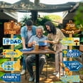thumbnail image 4 of 20PCS Happy Father's Day Sign Party Decor Blue Decorations Outdoor Signs ,11.8x9.8in, 4 of 7