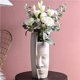 thumbnail image 5 of Porcelana Blanca Con Cara Humana, Decoración Creativa Moderna Para El Hogar Y La Sala De Estar, Arreglo Floral, Escultura Artística De Cerámica Methold HA043113-02, 5 of 6