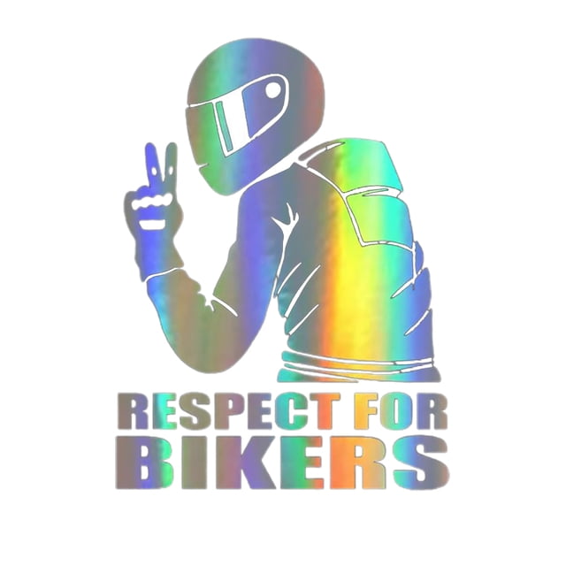 Calcomanía reflectante para ciclistas, calcomanía reflectante de respeto por los ciclistas, calcomanías para autos, calcomanías decorativas de moda para autos, diseño de última generación