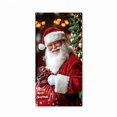 thumbnail image 2 of Dmlowu Christmas Door Cover 35x71in, Thick Fabric Holiday Door Curtain with Hanging Rope, Easy Install Front Door Wall Decoration for Xmas Party, 2 of 6