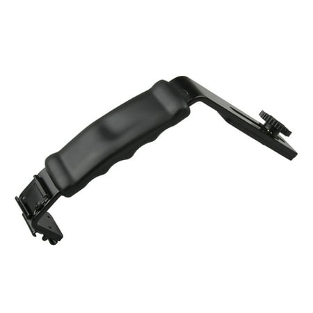 

JUNTEX DSLR Camera L Bracket Video DV Handle Grip Flash Light 2 Hot Shoe Mount 1/4 Tripod for Photography Studio Accessories