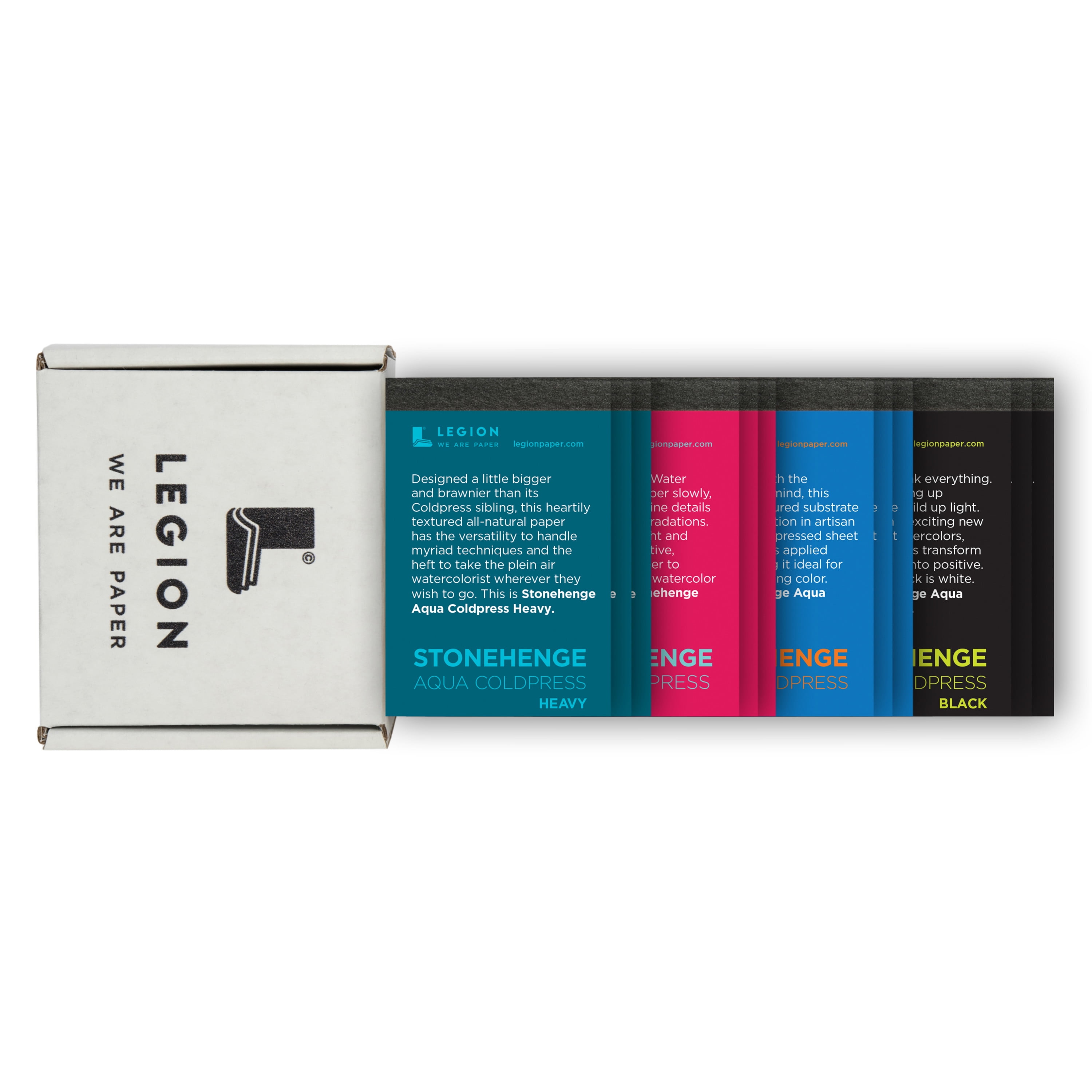 Legion Paper Stonehenge Aqua Mini 12-Pad Assorted Set