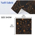 thumbnail image 7 of Coolnut Halloween Spider Web Cloth Napkins Set of 4,Reusable Washable Polyester Dinner Table Napkins for Kitchen,Dining,Restaurant,Party Decoration, 7 of 7
