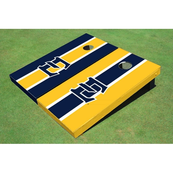 East Tennessee State University E Alternating Long Stripe Cornhole Boards
