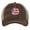 Brown, variant on Patriotic Ball Cap - Distressed American Flag Baseball - Vintage Baseball Trucker Strapback Hat (Brown)
