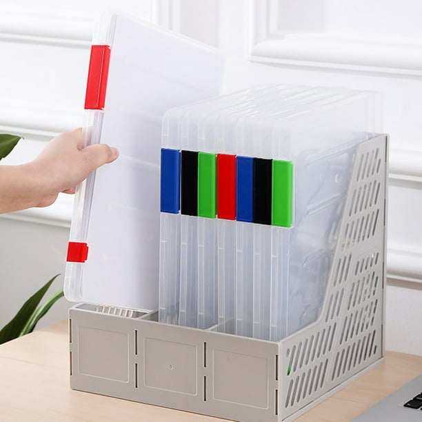 D-GROEE A4 Plastic Paper Organizer, Magazine Case Paper Holder Case ...