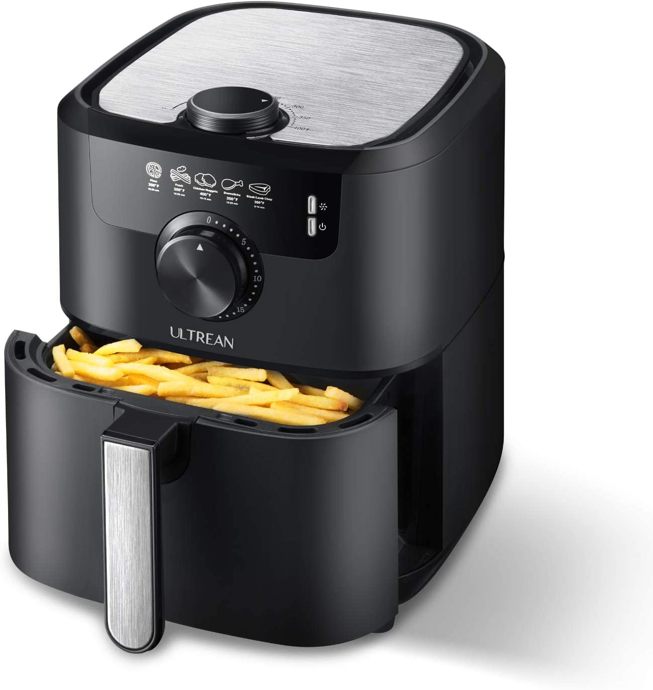 Ultrean Air Fryer, 4.5 Quart Matte Finish Design Electric Hot Air ...