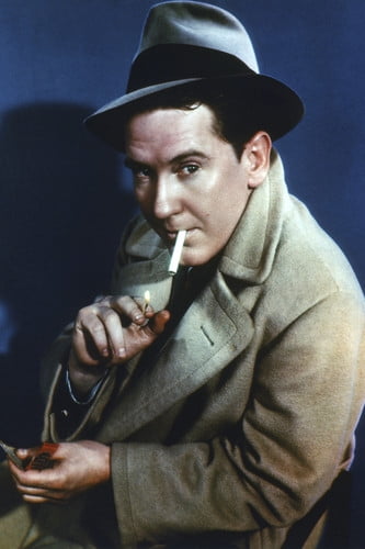 trench coat and hat