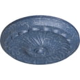 thumbnail image 3 of Ekena Millwork 12 1/4"OD x 2 1/4"P Flower Spiral Ceiling Medallion (Fits Canopies up to 2"), Hand-Painted Americana Crackle, 3 of 8