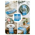 thumbnail image 4 of Blue Summer Beach Cloth Napkins Washable Set of 6, Seaside Ocean Coastal Nautical Reusable Dinner Table Napkins Cloth Bulk for Weddings Kitchen Restaurants Hotel Events Parties 20 x 20 Inch, 4 of 9