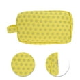 thumbnail image 4 of Bolsas de Maquillaje Rectangulares de Puntos de Moda 1 Pc para Viaje Grande Amarillo Gris Poliéster, 4 of 5