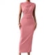 thumbnail image 1 of Vestido Ajustado Fruncido para Mujer Rosa M, 1 of 7