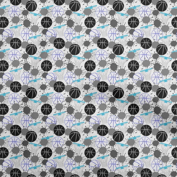 oneOone Cotton Silk White Fabric Sports Sewing Material Print Fabric By The Yard 42 Inch Wide