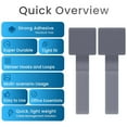 thumbnail image 2 of Hook and Loop Cable Ties, Self Adhesive Hook and Loop Cable Straps, Sticky-back Cord Organizer, Cable Clip, Household & Office Essentials（30 pcs）, 2 of 8