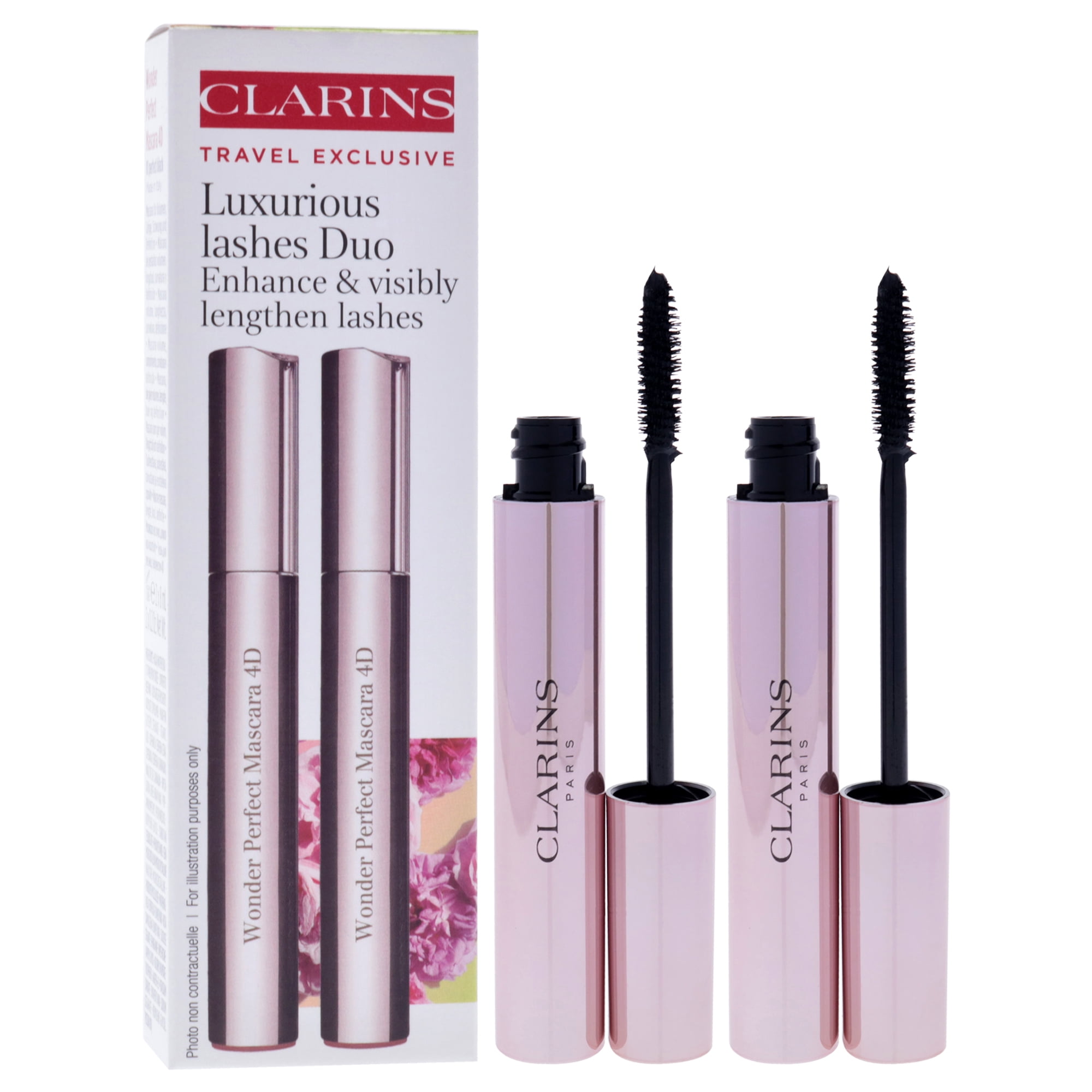 Luxurious Lashes Duo by Clarins for Women - 2 x 0.2 oz Mascara