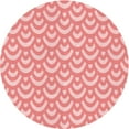 thumbnail image 1 of Ahgly Tapis Rond Lavable en Machine Intérieur Transitionnel Rose, 3 Pieds Rond, 1 of 7