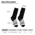 thumbnail image 2 of Vsdgher Black White Fluid Sculpture Crew Socks for Men & Women, Breathable Casual Athletic Ankle Socks, 2 of 6