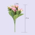 thumbnail image 6 of Sunjoy Tech Artificial Flower Multiple Heads Long Branch Green Leaves Fade Resistant Easy Care DIY Non-withered Floral Arrangement Artificial Rose Flower Home Decor, 6 of 8
